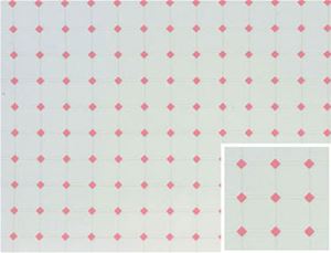 FF60645 - Tile Floor: Diamond, 11 X 15 1/2, Pink, Jr432