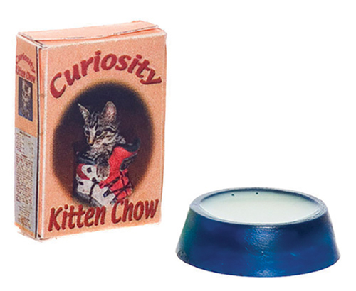 FR11120 - Kitty Chow Bow with Bowl Milk