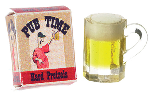 FR11164 - Pug Time Pretzel Box with Mug Of Beer
