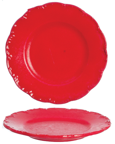 FR40256 - Dinner Plates, Red, 12 Pieces