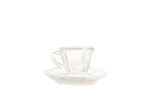 FR40263 - 12 Cups and 12 Saucers, Clear