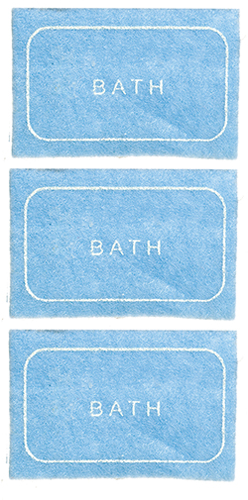 FR52061 - Bath Mats/Light Blue/3
