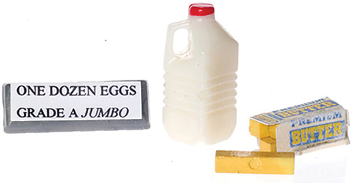 FR55039 - Dairy Set, Milk, Butter, Egg