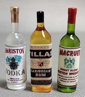 HR53975 - Liquor Set #2-Vodka,Scotch,Rum