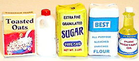 HR54122 - Kitchen Set#3-Cereal, Milk, Flour, Sugar, Oil