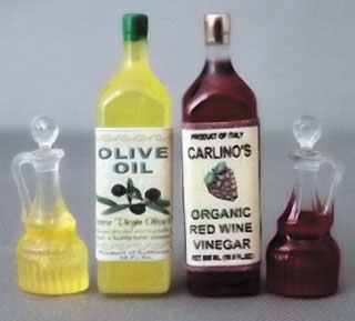 HR54270 - Salad Set-Olive Oil, Red Wine Vinegar Set, Cruet S