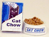 HR57190 - Cat Chow Box with Bowl Of Food &amp; Water
