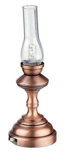 HW2325 - Led Copper Hurricane Lamp