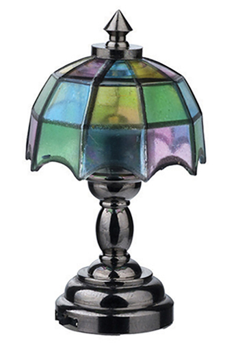 HW2331 - Led Nickel Tiffany Table Lamp