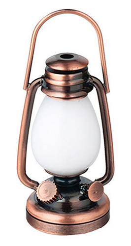 HW2342 - LED Oil lamp Lantern, Copper