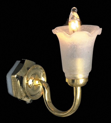 HW2640 - Single Frosted Tulip Sconce