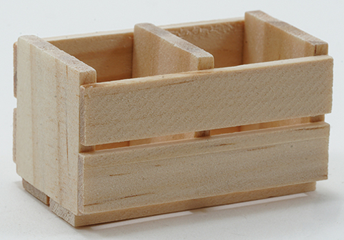 IM65047 - 6-Slat Wood Crate, Unfinished  ()