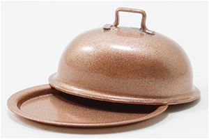 IM65056 - Copper Oval Plate With Lid