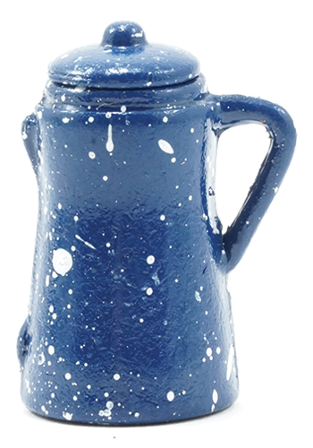 IM65079 - Spatterware Coffee Pot, Blue