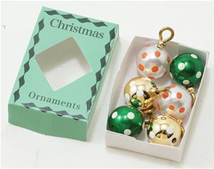 IM65128 - Christmas Ornaments In Green Box  ()