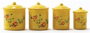IM65306 - Yellow Canister Set with Decals, 4pc  ()