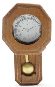IM65420 - Railroad Clock, Walnut  ()