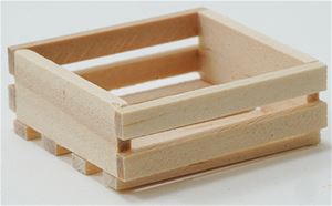 IM65432 - 8-Slat Wood Crate, Unfinished  ()