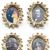 IM65456 - Decorative Oval Picture Frame, Assorted Pictures