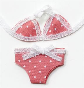 IM65493 - Bikini, Pink with White Polka Dots  ()
