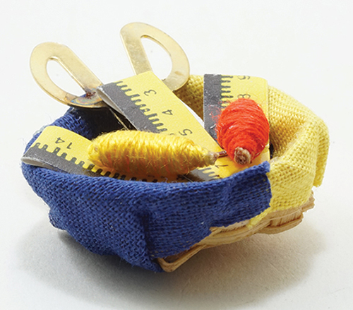 IM65535 - Basket with Thread, Ruler, &amp; Scissors  ()