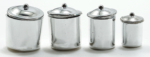IM65574 - Canister Set, Stainless Steel, 4 Sets  ()