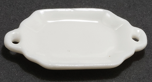 IM65640 - White Serving Plate with Handles  ()