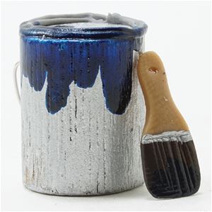 IM65645 - Paint Can and Brush Set, Blue  ()