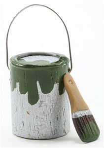 IM65646 - Paint Can and Brush Set, Green  ()