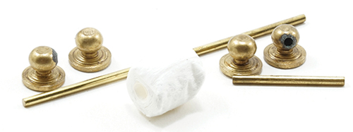 IM65650 - Gold Towel Bar &amp; Toilet Paper Holder, 7/Pc  ()