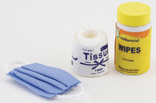 IM65666 - Virus Prevention Set, 1 Mask, 1 Toilet Paper Roll, 1 Bottle of Disinfectant Wipes  ()