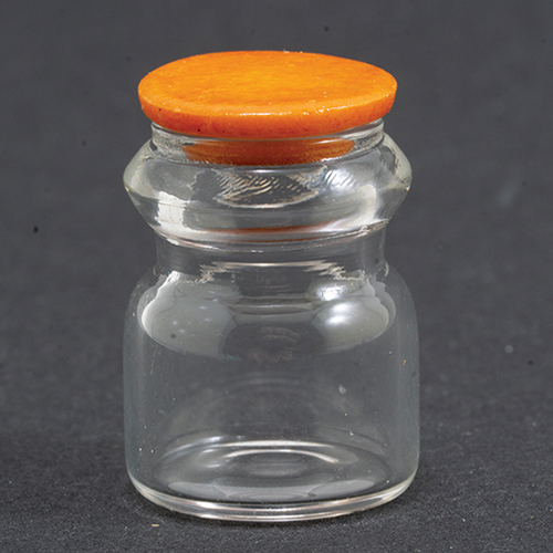 IM65716 - Glass Jar with Light Brown Lid  ()