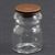 IM65729 - Glass Jar with Dark Walnut Brown Lid  ()