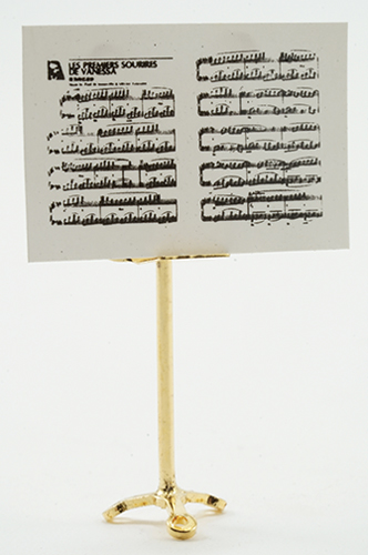 IM66055 - Brass Music Stand with Sheet Music, 2pc  ()