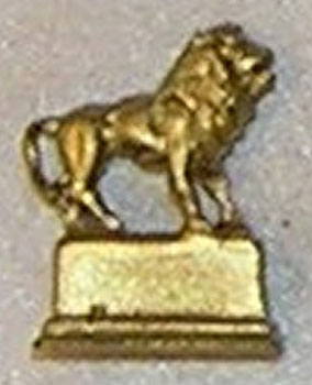 ISL2528 - Lion Statue, Gold Color
