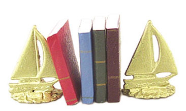 ISL5101 - Sailboat Bookends with Books