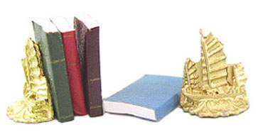 ISL5105 - Discontinued: ..Chinese Junk Bookends with Books