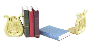 ISL5106 - Discontinued: ..Lyre Bookends with Books