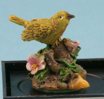 JKMJC07 - Warbler (Hand Painted Bird Figurine)