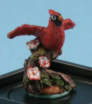 JKMJC08 - Cardinal (Hand Painted Bird Figurine)