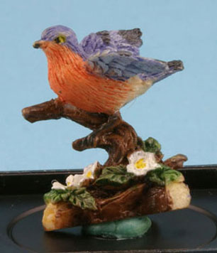 JKMJC12 - Bluebird (Hand Painted Bird Figurine)
