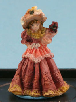 JKMME04 - Victorian Lady Figurine (Dusty Rose)