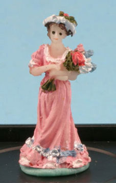 JKMME09 - Victorian Lady Figurine (Soft Pink)