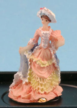 JKMME10 - Victorian Lady Figurine (Pastel Pink &amp; Blue)
