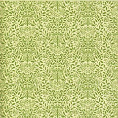 JM27 - Wallpaper, 3pc: Acorns, Green On Cream