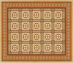 JM53 - Floor paper, 3pc: Victorian Floor Tiles