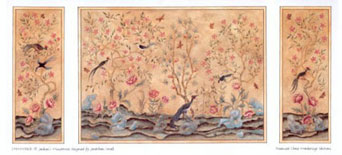 JM57 - Wallpaper, 3pc: Chinoiserie Panels