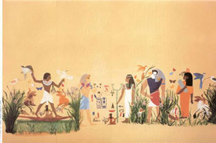 JM63 - Wallpaper, 3pc: Egyptienne
