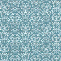 JM83 - Wallpaper, 3pc: Renaissance, White On Blue