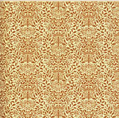 JMS32 - Wallpaper, 3pc: 1/2 Scale Acorns Brown On Cream
